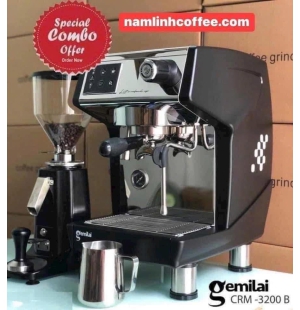 MÁY PHA CAFE CRM 3200B + MÁY XAY 020